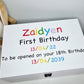 Customisable First Birthday Time Capsule - Unique Memory & Keepsake Box for Newborns, Ideal Christening and First Birthday Gift