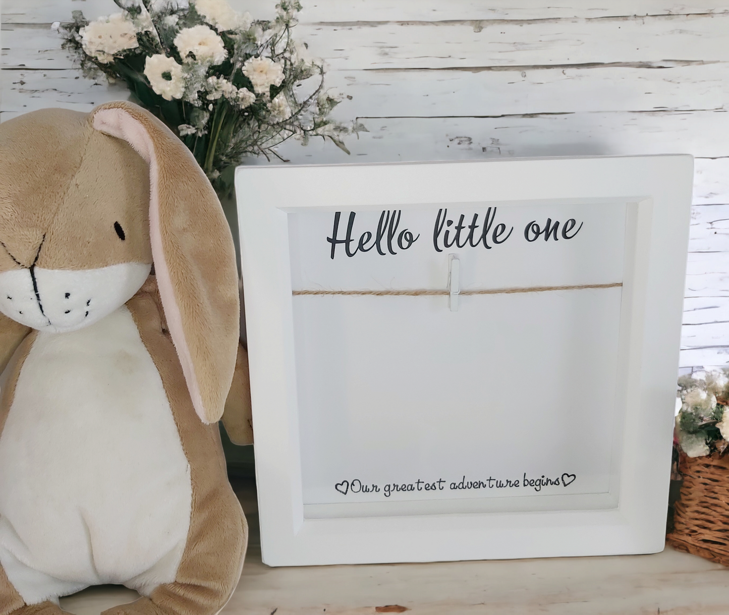 Baby scan frame, pregnancy announcement, Mum to be gift, mothers day for her, Hello little one