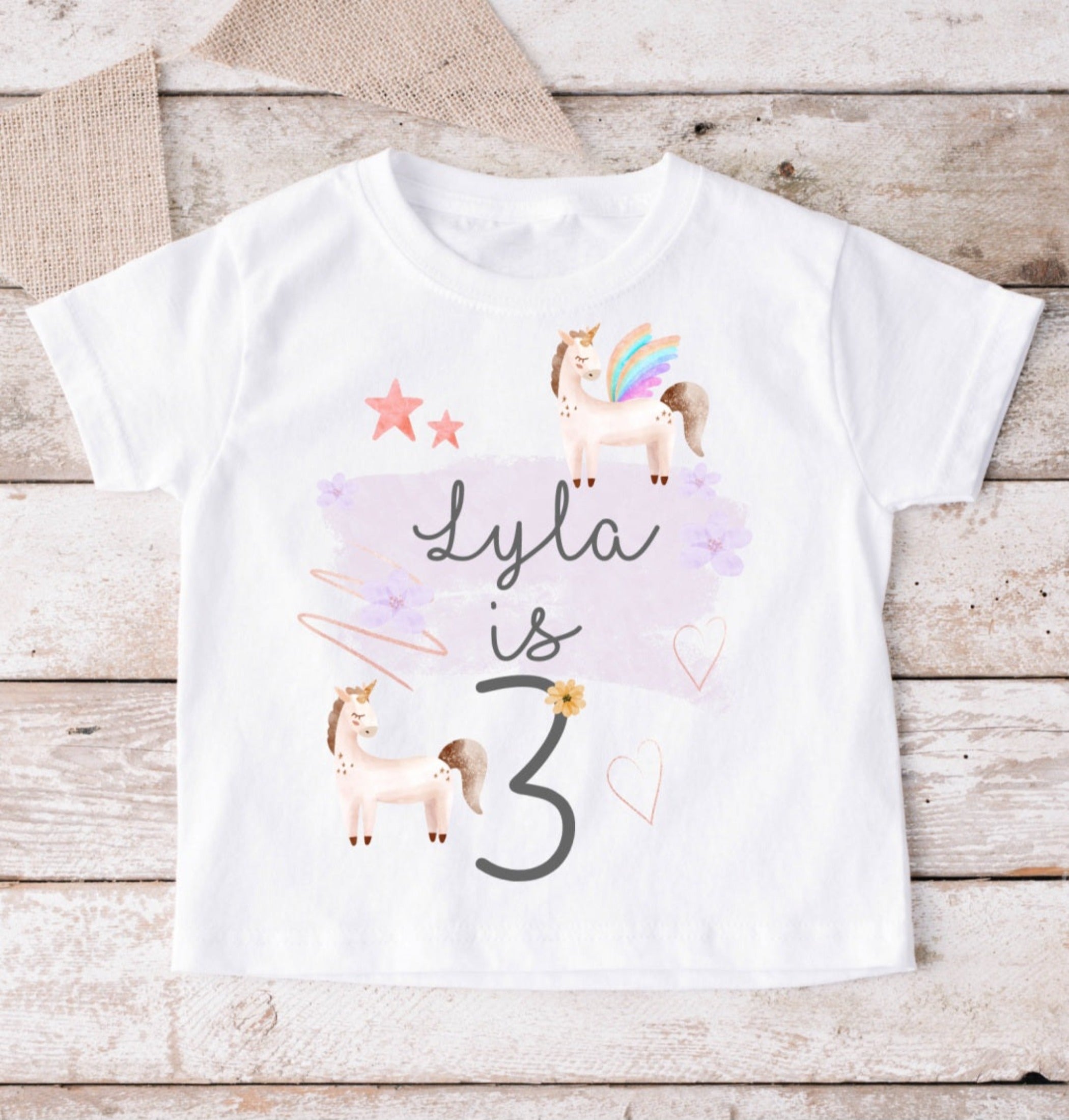 First birthday unicorn outlet shirt