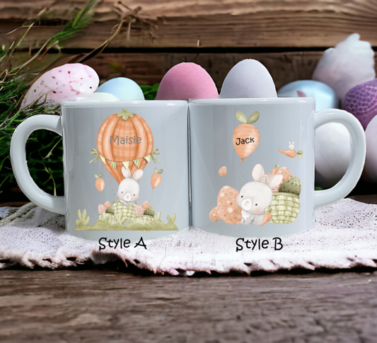 Childrens unbreakable mug, easter bunny mug, kids easter gifts